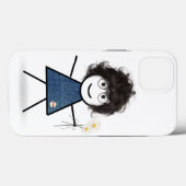 Stick Girl met Daisies Case-Mate iPhone Case (Achterkant (horizontaal))