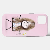 Stick Girl met Daisies Case-Mate iPhone Case (Achterkant (horizontaal))