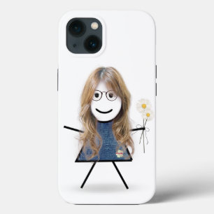 Stick Girl met Daisies Case-Mate iPhone Case