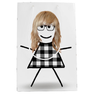 Stick Girl met Hair en Buffalo Play Medium Cadeauzakje