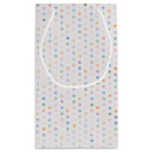 Stick Girl met wijn voor 40e verjaardag Klein Cadeauzakje (Achterkant)