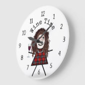 Stick Girl met wijnglas Grote Klok (Hoek)