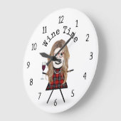 Stick Girl met wijnglas Grote Klok (Hoek)