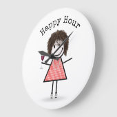 Stick Girl met wijnglas Grote Klok (Hoek)