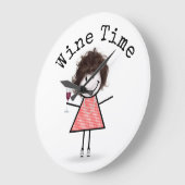 Stick Girl met wijnglas Grote Klok (Hoek)