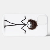 Stick Girl met zonnebrillen en hazen Case-Mate iPhone Case (Achterkant (horizontaal))