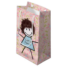 Stick Girl on met rode wijn Klein Cadeauzakje