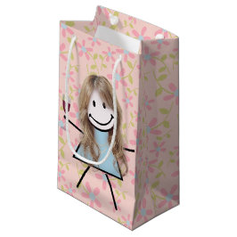 Stick Girl on met rode wijn Klein Cadeauzakje