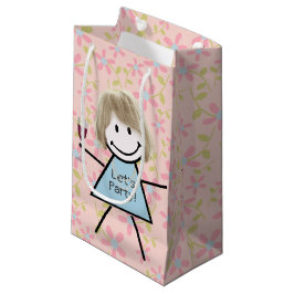 Stick Girl on met rode wijn Klein Cadeauzakje