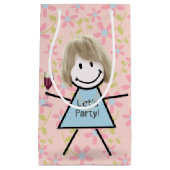 Stick Girl on met rode wijn Klein Cadeauzakje (Voorkant)