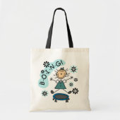 Stick Girl op Trampoline T-shirts en cadeautjes Tote Bag (Voorkant)