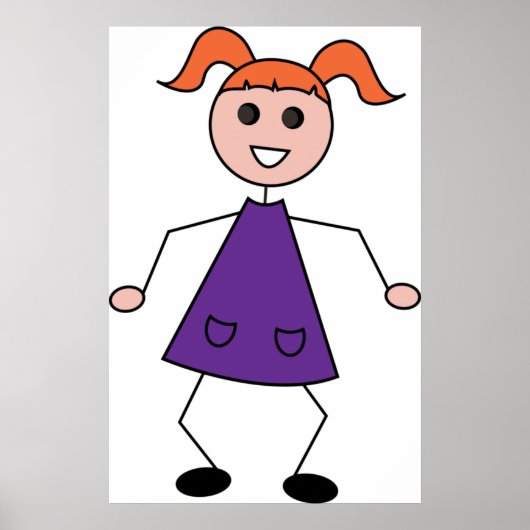 Stick Girl Poster (Voorkant)