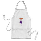 Stick Girl Standaard Schort (Voorkant)