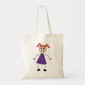 Stick Girl Tote Bag (Voorkant)