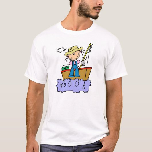 Stick Girl Vist T-shirt (Voorkant)