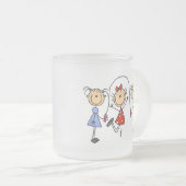 Stick Girls Jumping Rope Matglas Koffiemok (Voorkant rechts)