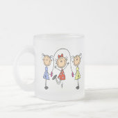 Stick Girls Jumping Rope Matglas Koffiemok (Links)