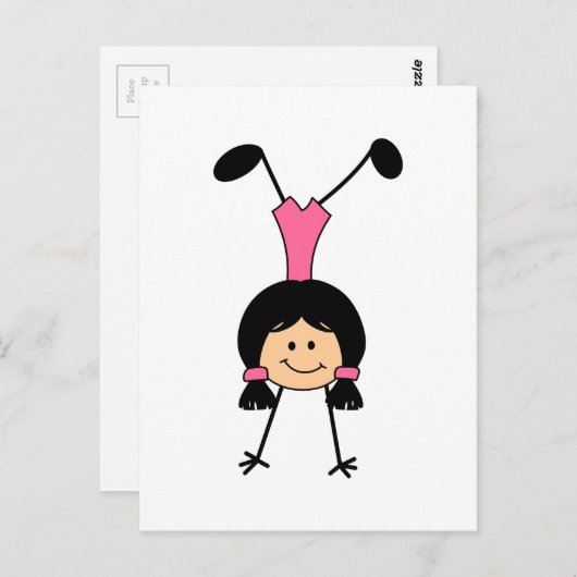 STICK GYMNAST BRIEFKAART (Voorkant / Achterkant)