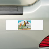 STICK HORSE American Saddlebred Bumpersticker (Op auto)