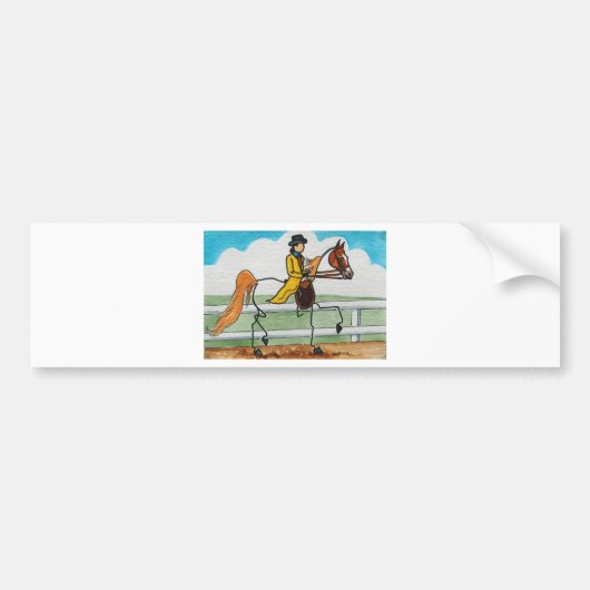STICK HORSE American Saddlebred Bumpersticker (Voorkant)