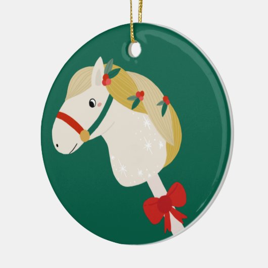Stick Horse Keramisch Ornament (Links)