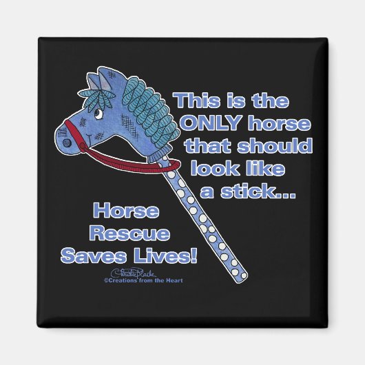 Stick Horse Magneet (Voorkant)