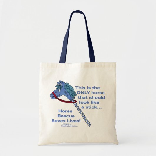 Stick Horse Tote Bag (Voorkant)