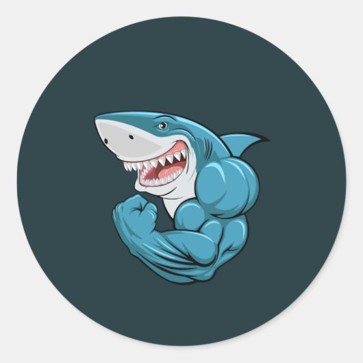 "Stick It Bold – Artistic Graphic Vinyl Sticker" Ronde Sticker (Voorkant)