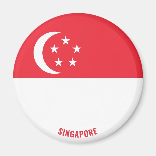 "Stick It" Charmant Singapore Patriottisch Magneet (Voorkant)