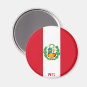 "Stick It" Charmante Peru Patriottische magneet (Voorkant / Achterkant)