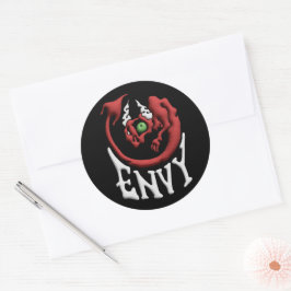Stick it to your Sin Envy Devil Ronde Sticker