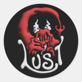 Stick it to your Sin Lust Devil Ronde Sticker