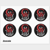 Stick it to your Sin Lust Devil Ronde Sticker (Vel)