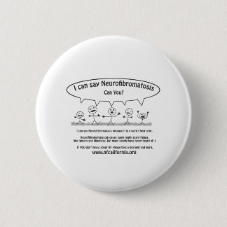 Stick jongens zeggen Neurofibromatosis Ronde Button 5,7 Cm