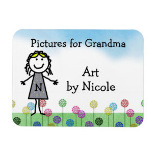 Stick Kind Girl's persoonlijke vriend Art Flexi Ma Magneet