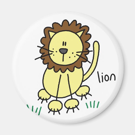 Stick Lion magneet (Voorkant)