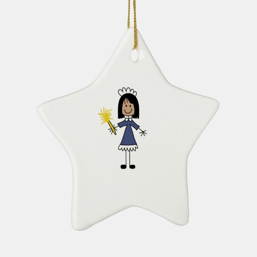 STICK MAID KERAMISCH ORNAMENT (Rechts)