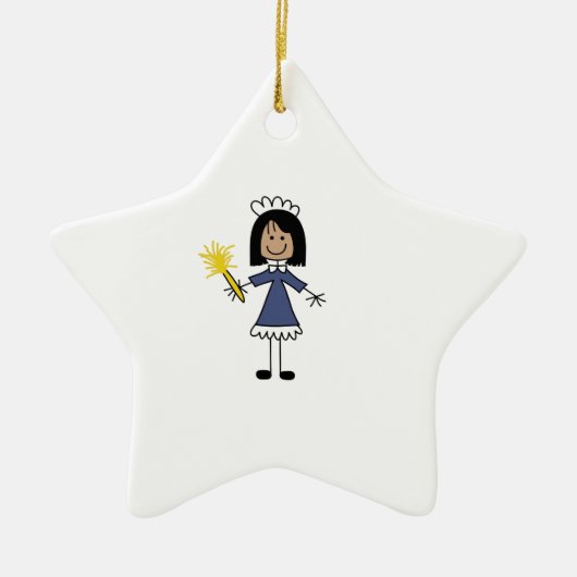 STICK MAID KERAMISCH ORNAMENT (Voorkant)