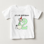 Stick Meisje 2e Verjaardag Tshirts en geschenken (Voorkant)