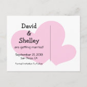 Stick mensen bewaren de datum aankondigingskaart (Achterkant)