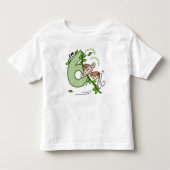 Stick Monkey Swing 6th Birthday Kinder Shirts (Voorkant)