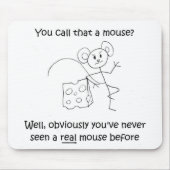 Stick Mouse Mousepad Muismat (Voorkant)