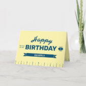 Stick of Butter Personalized Yellow Fun Birthday Kaart (Voorkant)