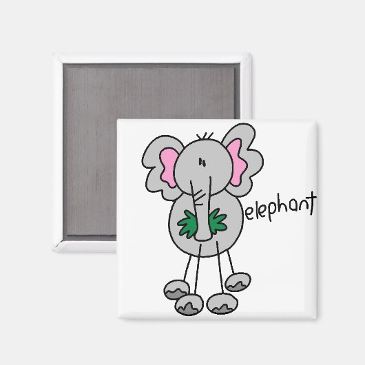 Stick olifant magneet (Voorkant / Achterkant)
