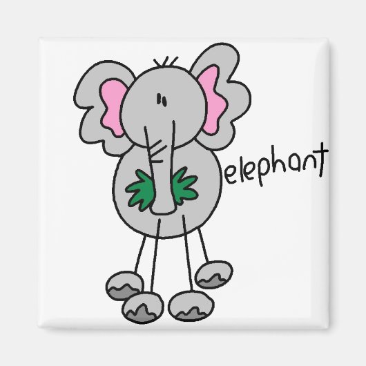 Stick olifant magneet (Voorkant)