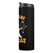 Stick or Treat Nurse Funny Halloween Kostuum Essen Thermosbeker (Geroteerd rechts)