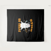 Stick or Treat Nurse Funny Halloween Kostuum Essen Wandkleed (Voorkant (horizontaal))