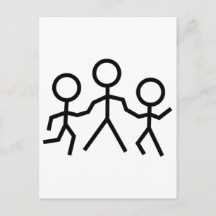 Stick People Briefkaart