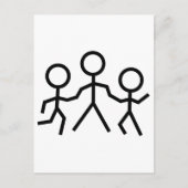 Stick People Briefkaart (Voorkant)
