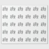 Stick People Cadeaupapier (Vlak)